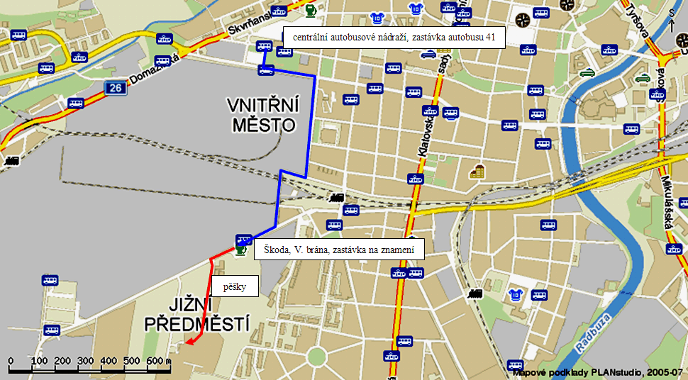 directions from bus station — click for resize