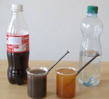 Obr. 6. Průběh experimentu Coca-cola: ochrana proti korozi.