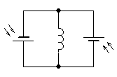 Obr. 2.  b) Schéma zapojení fotočlánků a cívky.