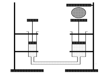 Milan Macek, G. Mackov: Ti pokusy s injeknmi stkakami - Obr. 1: Model hydraulickho lisu