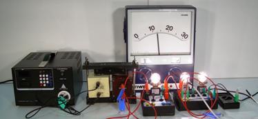 Jan Hrd  : Rozkladn transformtor  podruh  - Obr. 5 Praktick uspodn druhho experimentu (cvky: 600 a 60 zvit)